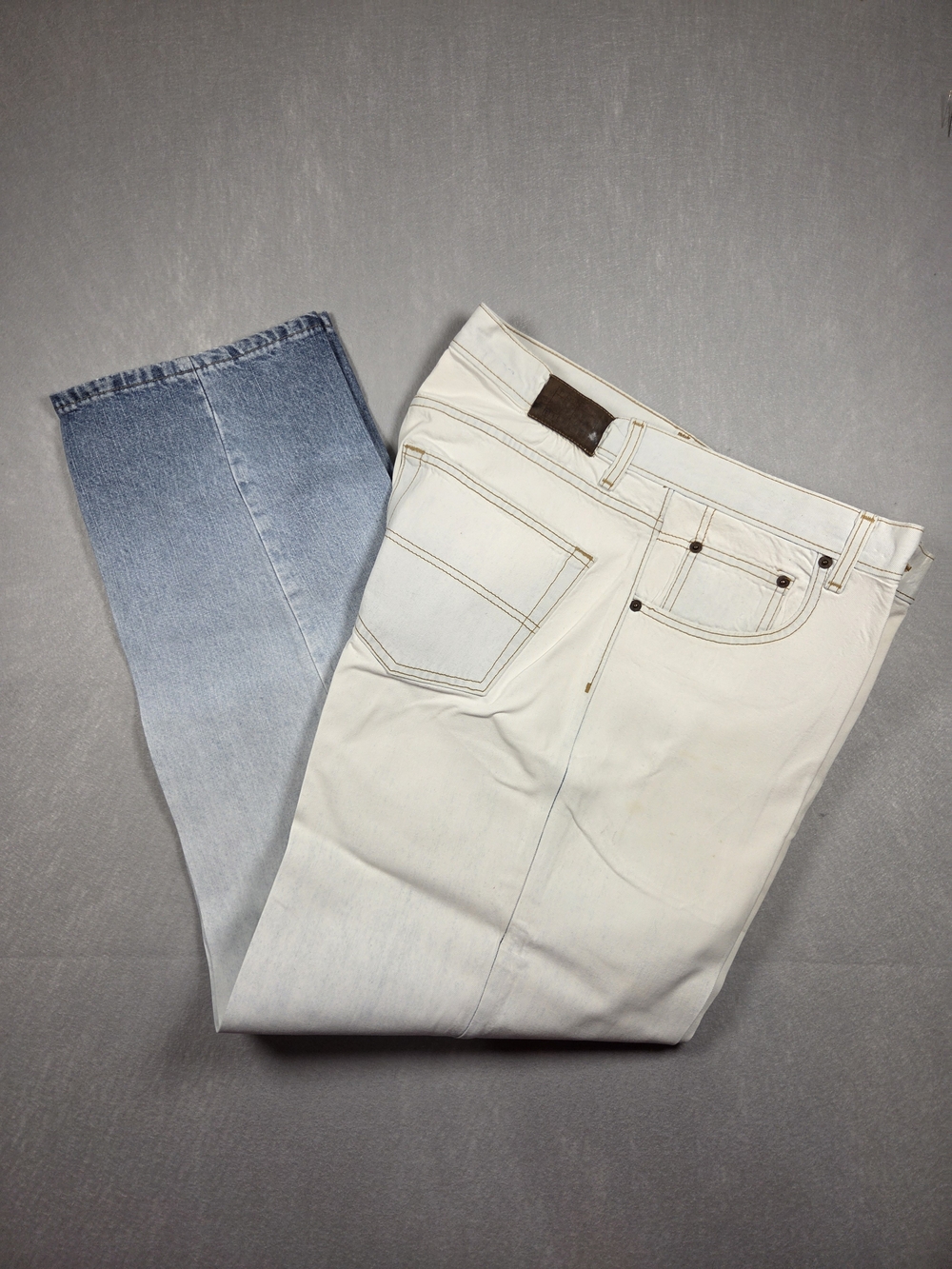 Vintage 90s Tommy Jeans Gradient Ombre Dip Dye Denim Pants - Size 36x32